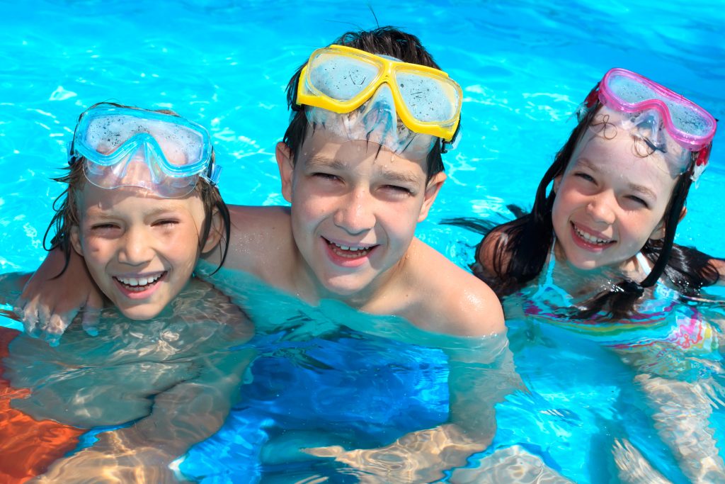 about FECP - kids together in swimming pool